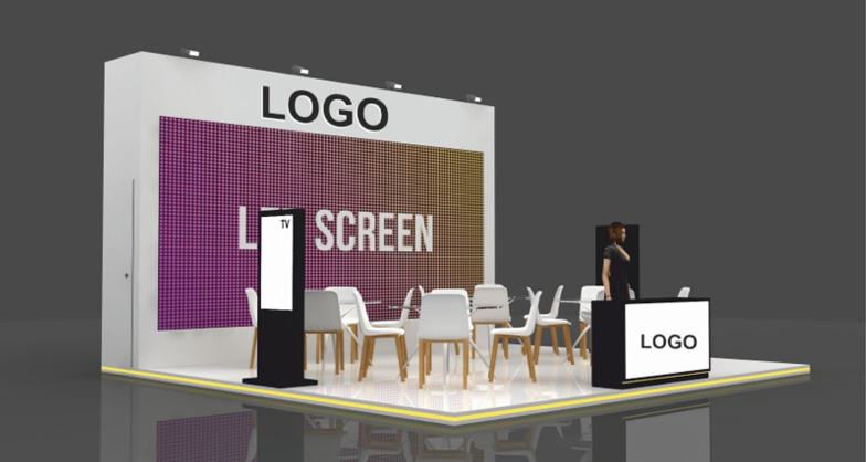 Booth 24 SQM LED Wall